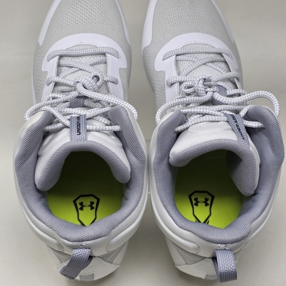 Under Armour Command MC Mid UA Lacrosse Cleats White 3025639-100 Mens Sz 13 New - Picture 10 of 10